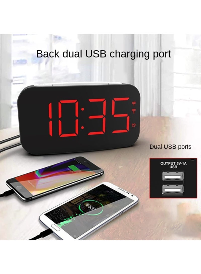 1PCS Loud Alarm Clock for Heavy Sleepers with Bed Shaker Vibrating Alarm Clock for Deaf & Hard of Hearing, Powerful 3-Level Alarm, Large Snooze Button, Night Light, Non-Disturbing Wake-Up  - Image 5