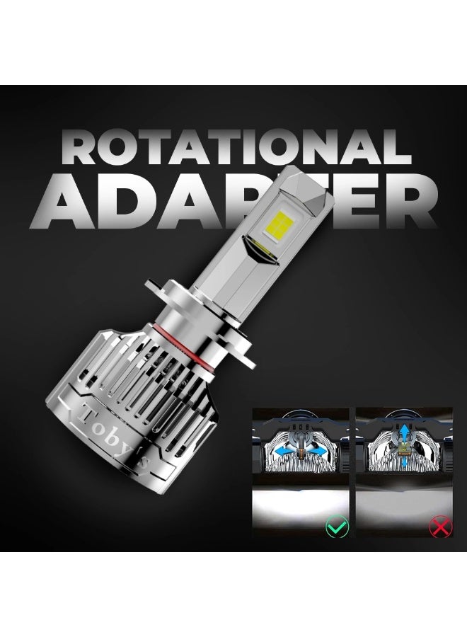 Toby's Tobys LX 75 2 Pieces Car LED Headlight Original 75W/piece Power 7500/piece Lumens With Color Temperature 6500K - 9005 - Image 3