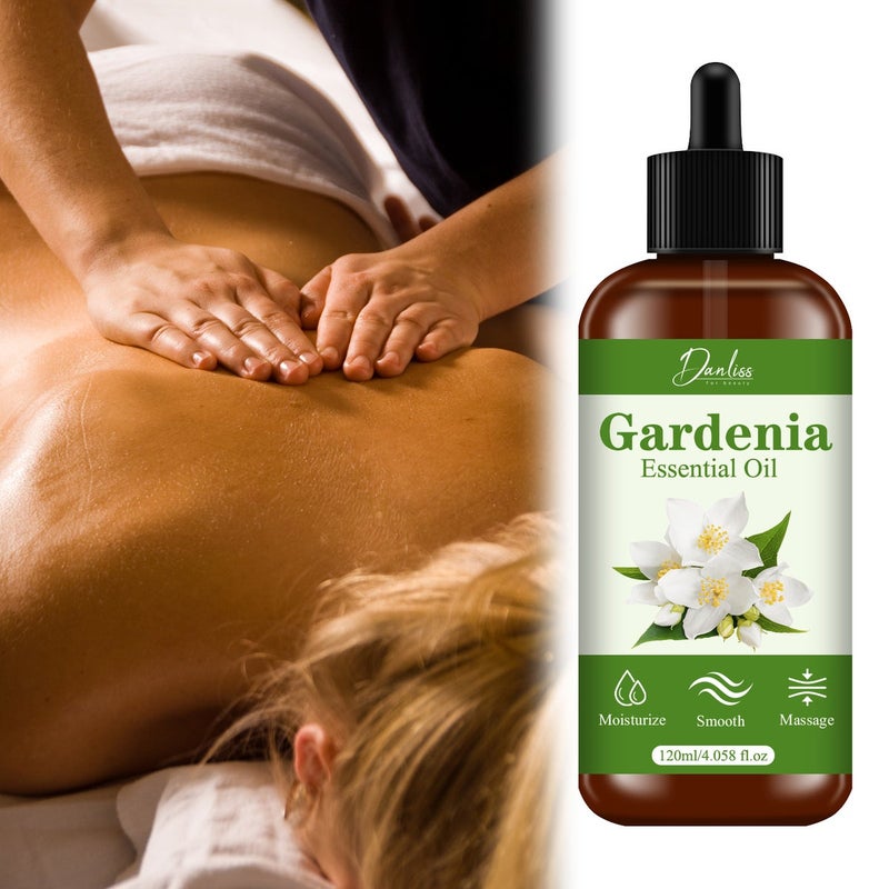 danliss Gardenia Essential Oil - Soothes Tense Muscles, Deeply Hydrates Skin, Body Massage Oil - Image 2