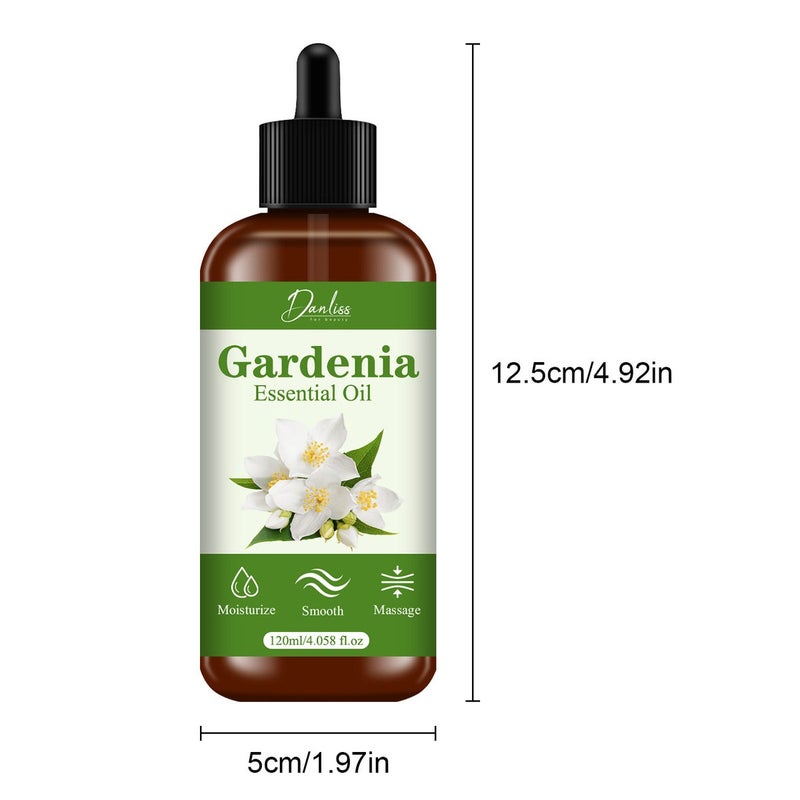 danliss Gardenia Essential Oil - Soothes Tense Muscles, Deeply Hydrates Skin, Body Massage Oil - Image 4