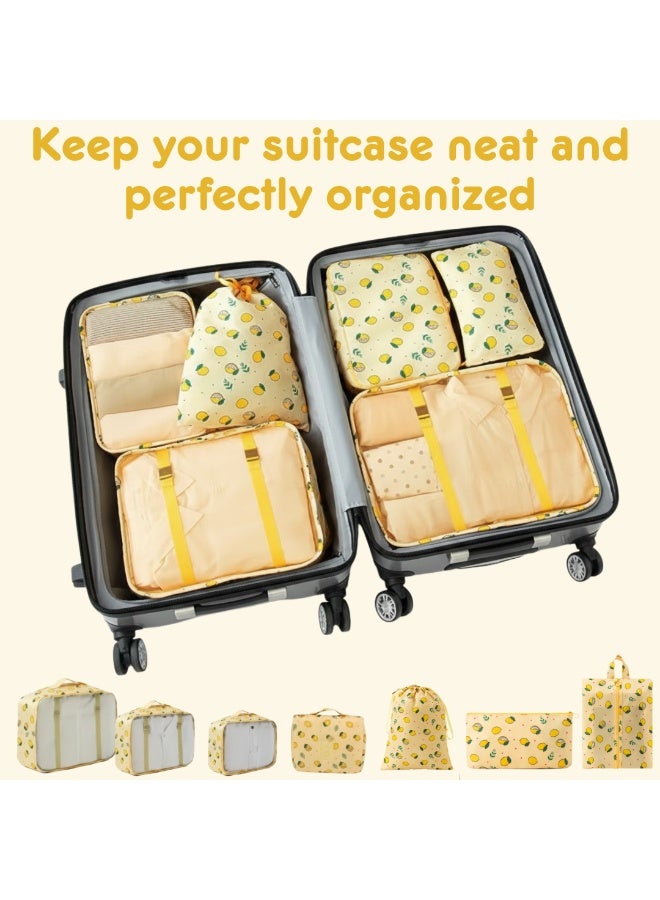 7-Piece Travel Packing Cube Set – Durable Luggage Organizers with Heavy-Duty Zippers for Clothes, Shoes, Toiletries & Essentials – Multi-Size Travel Storage Bags for Suitcases, Home, Gym & Business Trips – Ideal Gift for Men & Women - Image 3