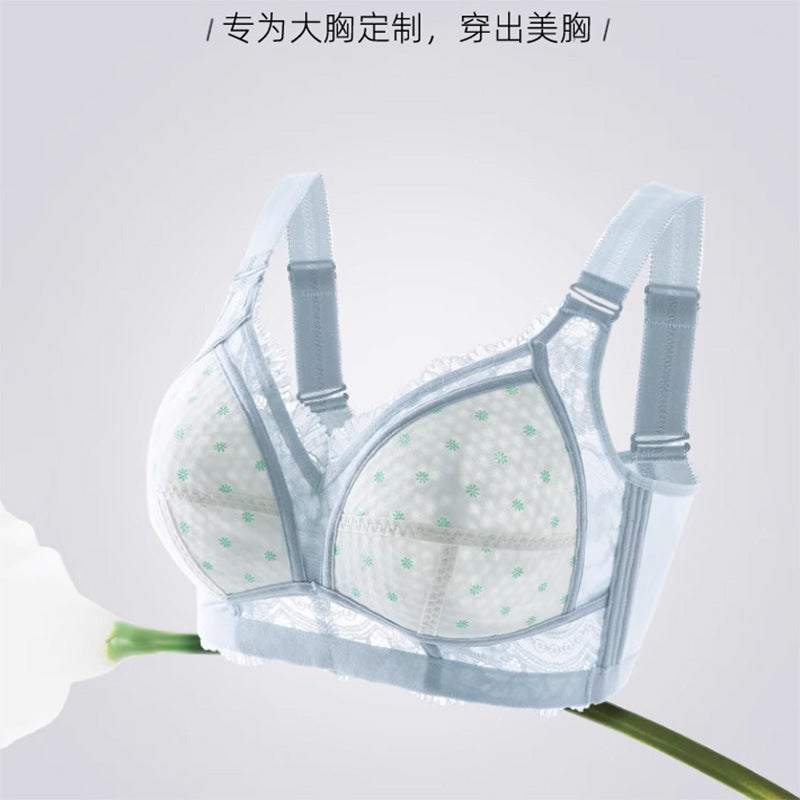 231027 Adjustable Tube Top Large Chest Slimming Underwear Breast Gathering Full Cup Soft Steel Ring Underwear - Image 5