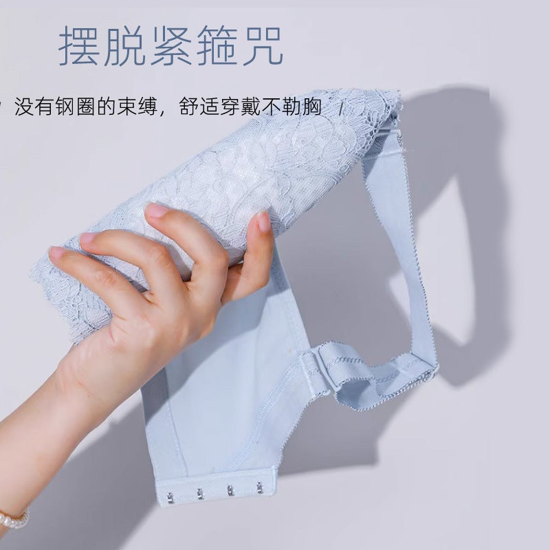 231027 Adjustable Tube Top Large Chest Slimming Underwear Breast Gathering Full Cup Soft Steel Ring Underwear - Image 2