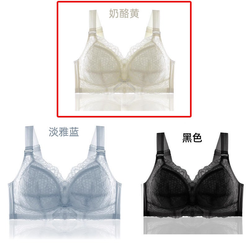 231027 Adjustable Tube Top Large Chest Slimming Underwear Breast Gathering Full Cup Soft Steel Ring Underwear - Image 1