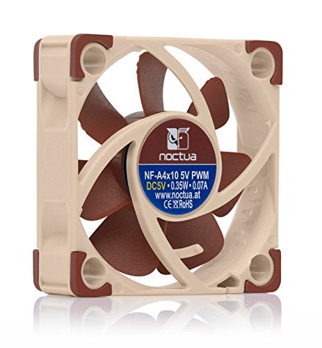 Noctua NF-A4x10 5V PWM, Premium Quiet Fan with USB Power Adaptor Cable, 4-Pin, 5V Version (40x10mm, Brown) - Image 4