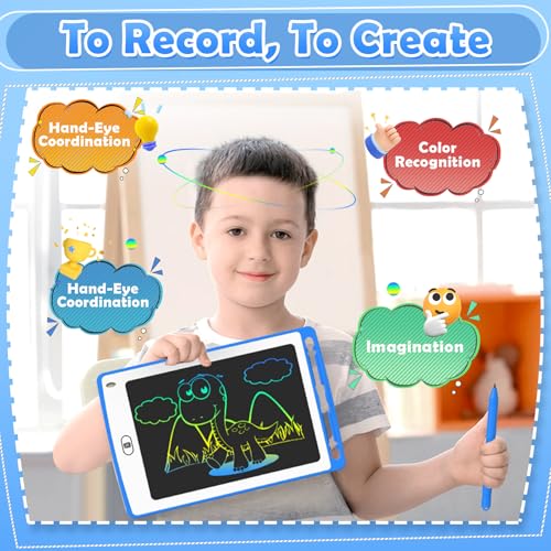 TQU Party Favor LCD Writing Tablet for Kids 85 Inch Colorful Doodle Board Drawing Tablet Educational Learning Toys Birthday Gifts for Boys Girls Age 3 4 5 6 7 8 12 Pack - Image 5