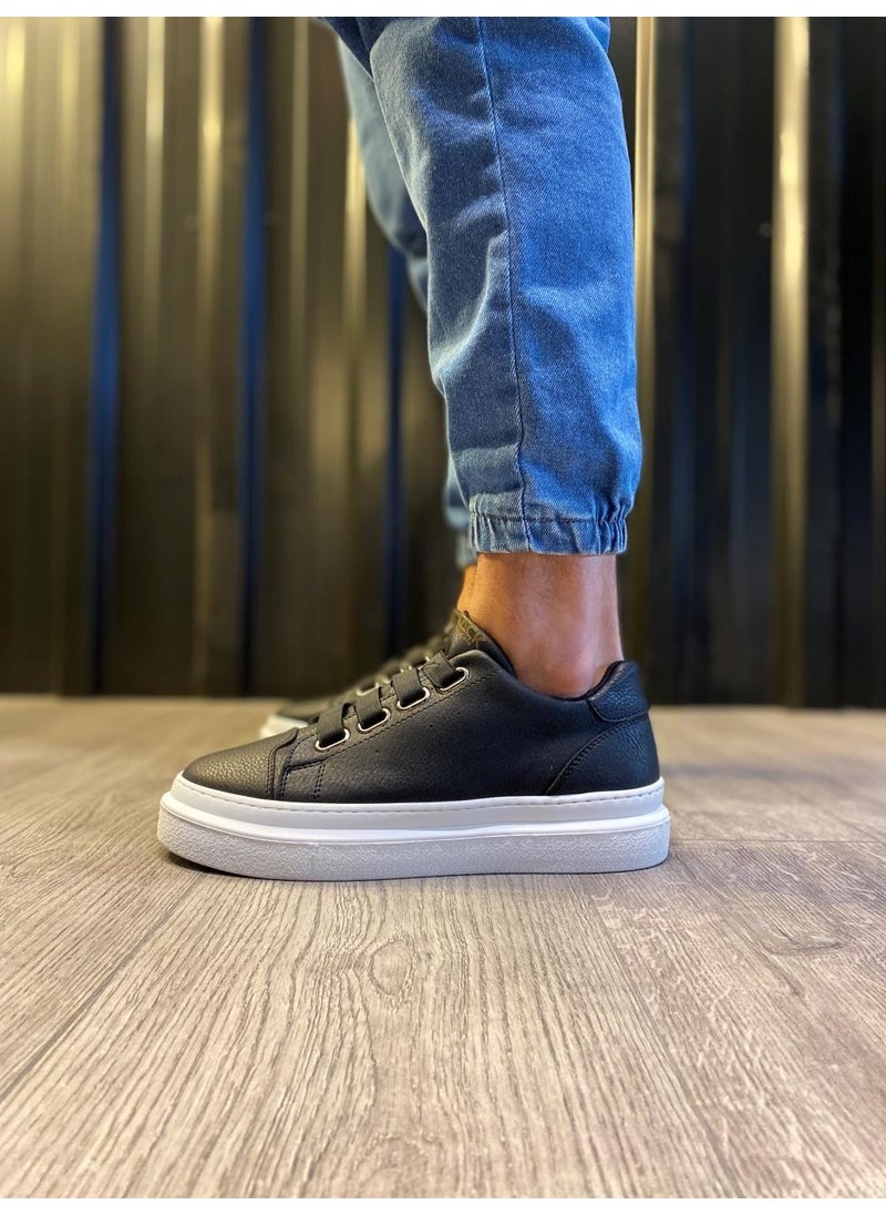KnACK - Casual Shoes 521 Black (White Sole) - Image 1