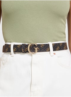 GUESS Logo Detailed None Allocated Hole  Belt  - Image 3