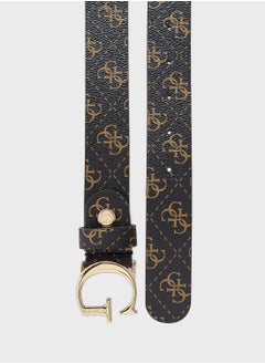GUESS Logo Detailed None Allocated Hole  Belt  - Image 2