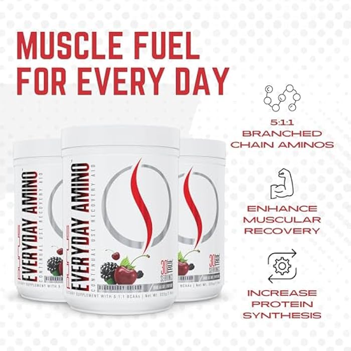 Purus Labs Everyday Amino BCAA Powder | Amino Acids for Muscle Hydration & Recovery | Sugar Free & Gluten Free | 30 Servings (BlackBerry Cherry) - Image 5