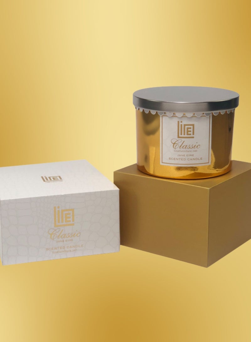 Line Scented Classic Golden Candle - Image 1
