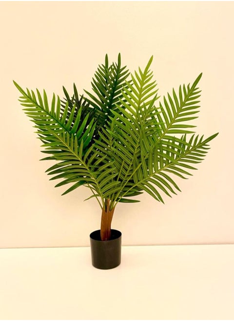 Artificial ornamental plant with pot, green, elegant for your home decor.