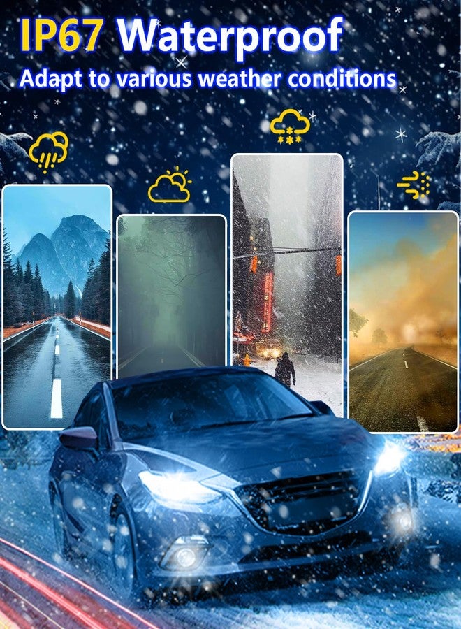rimthin 9005/HB3 H11/H8/H9/H16 LED Bulbs Combo, 120W 32000 LM Super Bright 6000K Cool White Led Fog Lights, IP67 Waterproof, Pack of 4, 9005+H11 - Image 5
