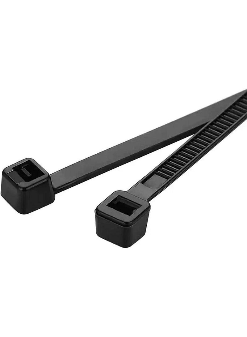 Nylon Black Cable Zip Tie 100Pcs (2.5x100mm) - Image 1