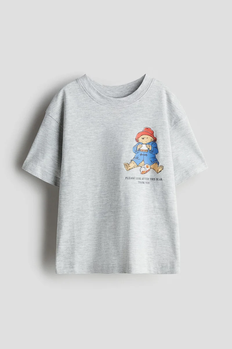 اتش اند ام Printed oversized T-shirt