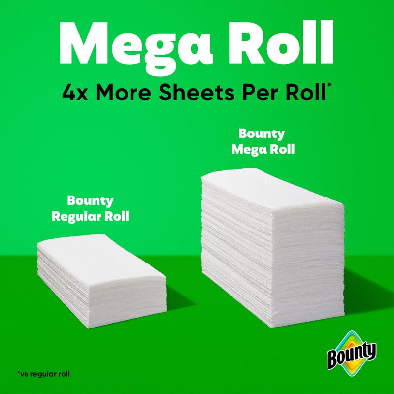 Bounty Select-A-Size Paper Towels, White, 2 Mega Rolls = 8 Regular Rolls - Image 5