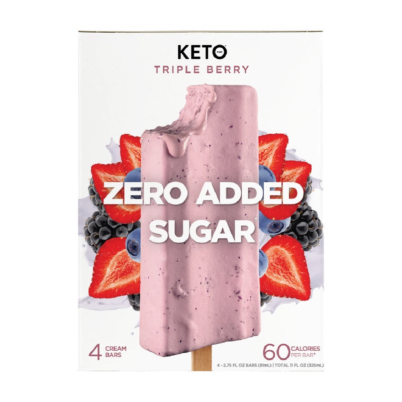 KETO Ice Cream Stick Triple Berry - 4 x 81ml - Image 2