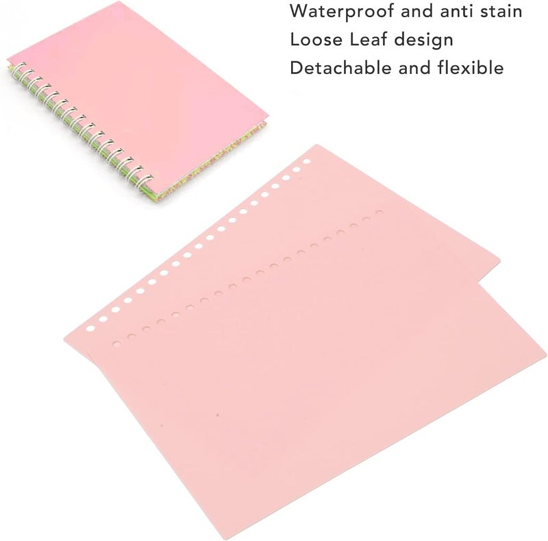 A5 Plastic Binder Covers, Flexible Frosted Document Sleeves, Rollable and Easy to Clean, Ideal for Students and Professionals (Pink) - Image 4