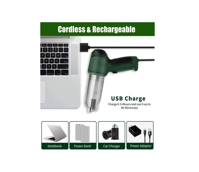 3 in 1 Cordless Handheld Vacuum Cleaner (Suction & Blower), Rechargeable, for Car, Home, Office and Computer - Image 3