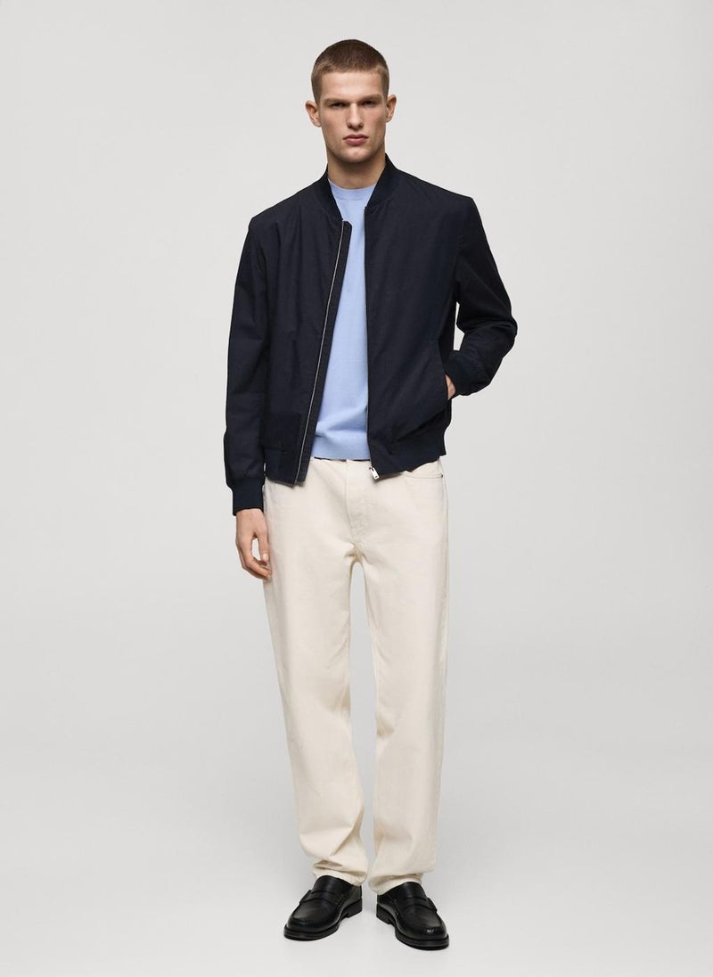 Mango Man Zip Bomber Jacket  - Image 5