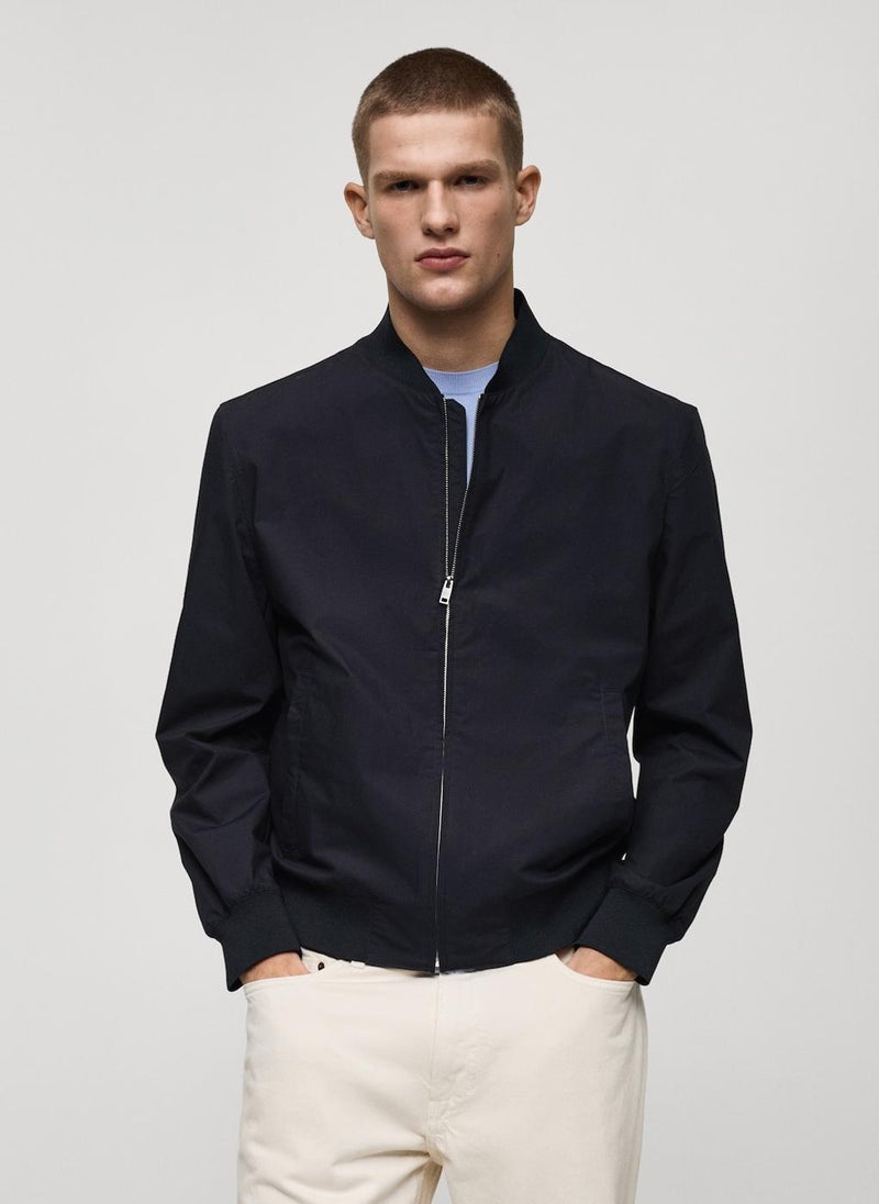 Mango Man Zip Bomber Jacket  - Image 1