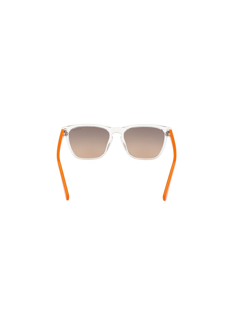GUESS Boys UV Protection Square Shape Sunglasses - GU0012926F49 - Lens Size: 49 Mm - Crystal - Image 4