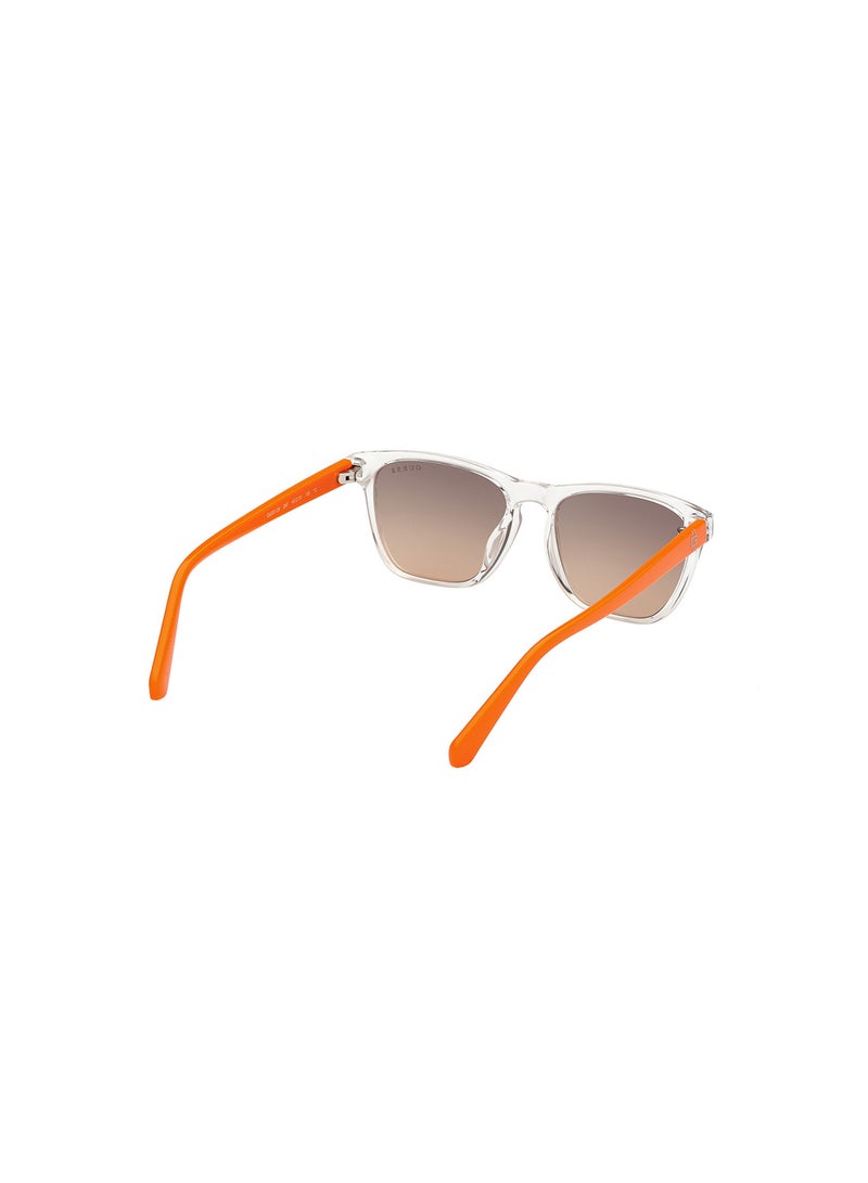 GUESS Boys UV Protection Square Shape Sunglasses - GU0012926F49 - Lens Size: 49 Mm - Crystal - Image 5