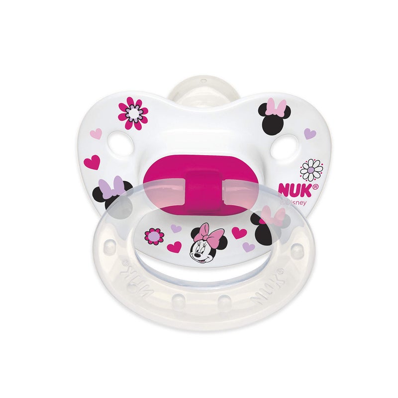 NUK Disney Baby Puller Pacifier 618 Months Minnie MouseAssorted Colors 1 pk