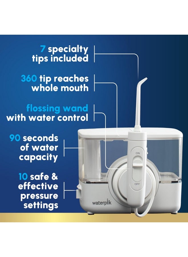 Waterpik - Waterpik ION Professional Water Flosser, Rechargeable and Portable for Teeth, Gums, Braces, 10 Settings, 7 Flossing Tips For Multiple Users And Needs, ADA Accepted, WF-12 White, Packaging May Vary - Image 1