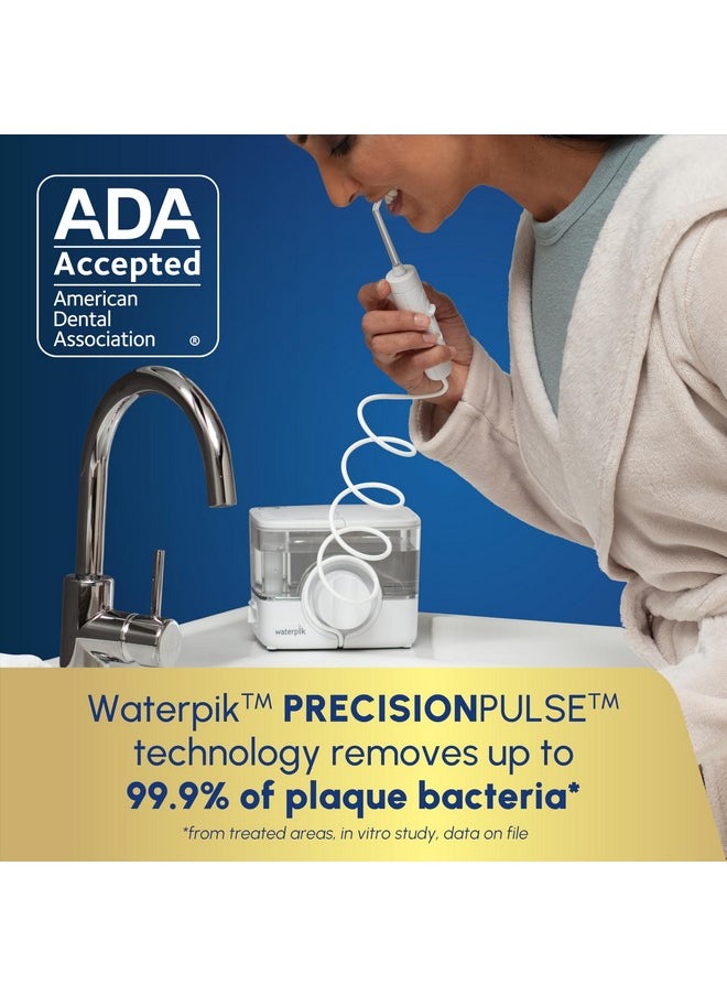 Waterpik - Waterpik ION Professional Water Flosser, Rechargeable and Portable for Teeth, Gums, Braces, 10 Settings, 7 Flossing Tips For Multiple Users And Needs, ADA Accepted, WF-12 White, Packaging May Vary - Image 1