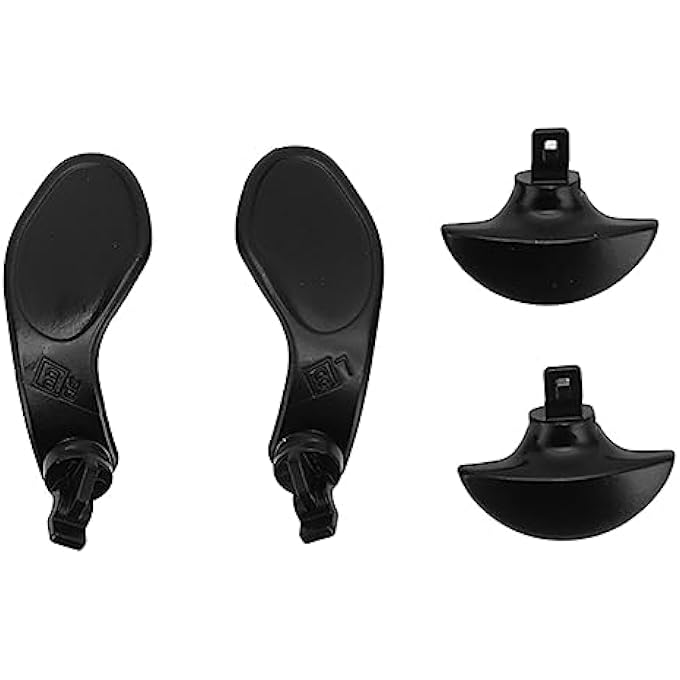 rayihni FOR PS5 EDGE CONTROLLER BACK PADDLES, METAL REPLACEMENT BUTTONS WITH MATTE FINISH, HIGH QUALITY STAINLESS STEEL, COMPATIBLE WITH PS5 FOR EDG CONTROLLER (BLACK) - Image 1