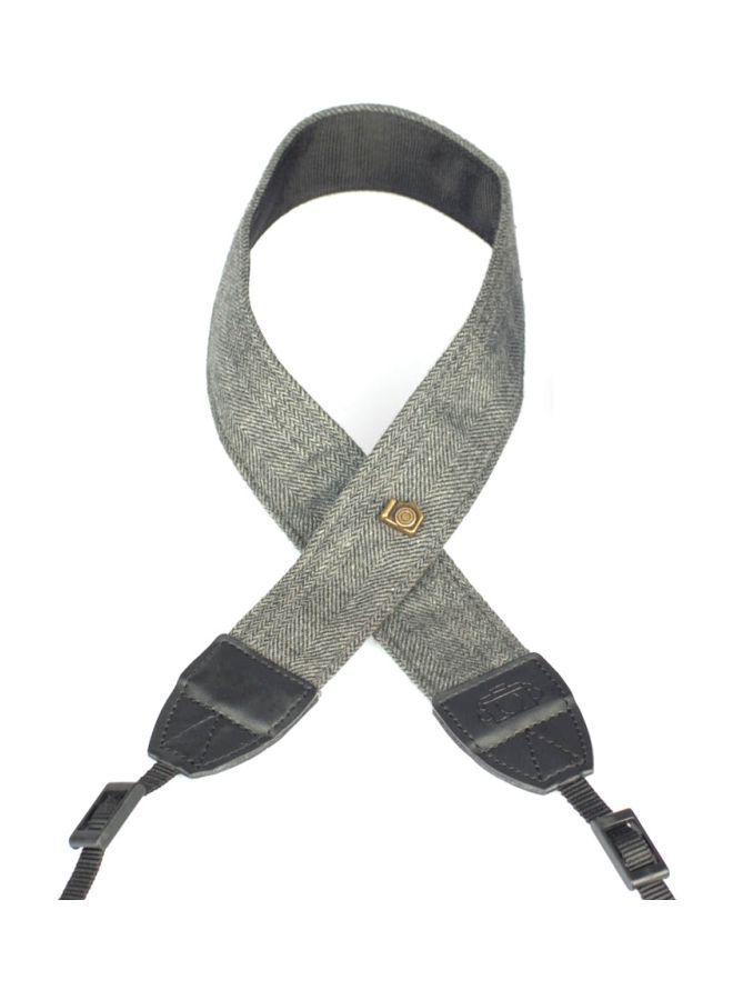 NIBEMINENT Camera Shoulder Strap Belt Grey/Black  - Image 1
