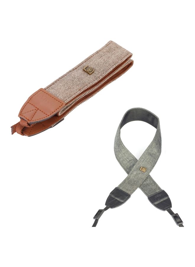 NIBEMINENT Camera Shoulder Strap Belt Grey/Black  - Image 2