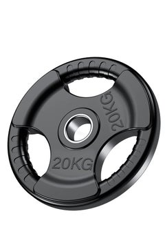 Sky Land Fitness Olympic Weight Plate With Rubber Finish| Barbell Weight Plate Disc For Lifting & Strength Training, 20kg  - Image 1