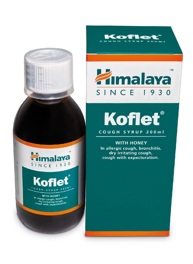 شراب هيمالايا كوفليت (Himalaya Koflet Cough Syrup)، وهو مكمل عشبي يستخدم لتخفيف أنواع مختلفة من السعال