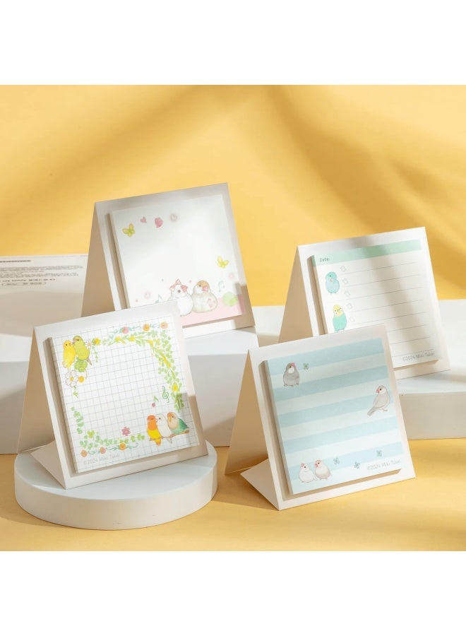 Masmarcu Morning Light Stationery Sticky Notes High-quality Adhesive Label Paper Medium Student Note Pads Simple Memo Book Smart Learning Random Ys0309 - Image 4