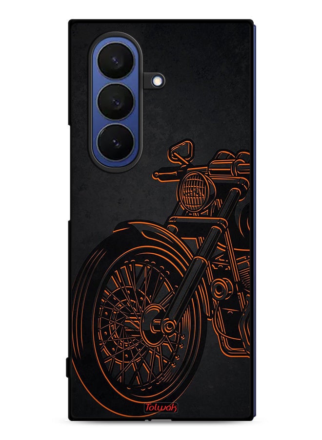 Tolwak Samsung Galaxy Z Fold7 Protective Case Cover Vintage Bike - Image 1