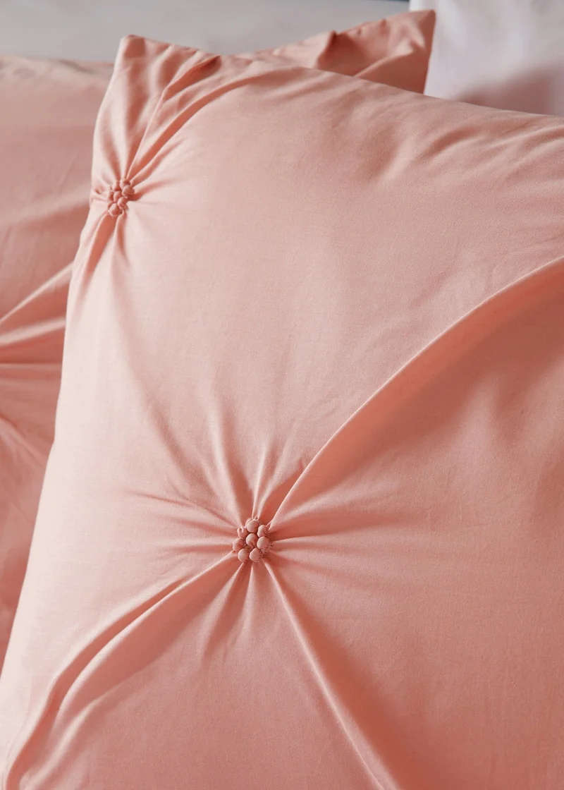 Matalan Pink Pinch Pleat Duvet Set