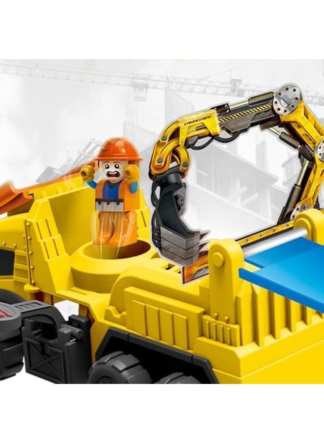 D-Power Ejection Track Set And Color Changing Car Diy Free Build Track 360 Loop Launcher Launch Pad 62Pc Set Kids Age 3 Plus - Image 3