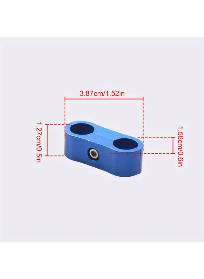 4Pcs An10 Aluminum Alloy Hose Separator Clamp Connector For Fuel Lines Car Modification - Image 4