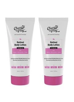 Chemist at Play Anti-Aging Body Lotion With 4% Retinol, Niacinamide & Zemea | Skin Brightening Body Lotion For Dry & Oily Skin | Fights Visible Signs Of Aging | Nourshes Skin 200Ml(Pack Of 2)  - Image 1