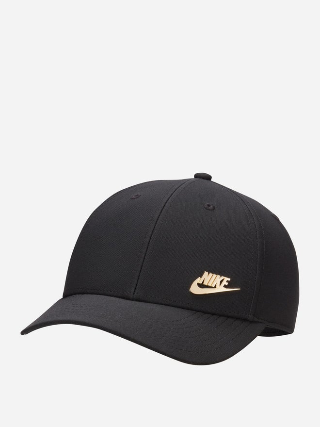 Nike Black Dri-FIT Club Structured Metal Logo Cap - Image 1