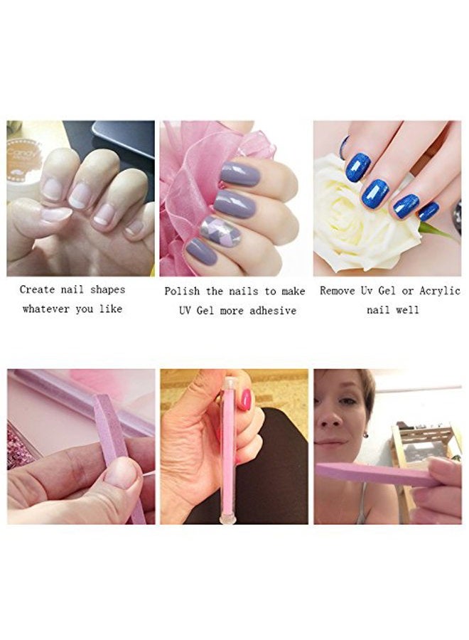 KADS 10PCS Nail File Manicure File Nail Tool Nail Pumice Stone Cuticle Pusher Used Either Wet (manicure) or Dry (artificial nails) - Image 4