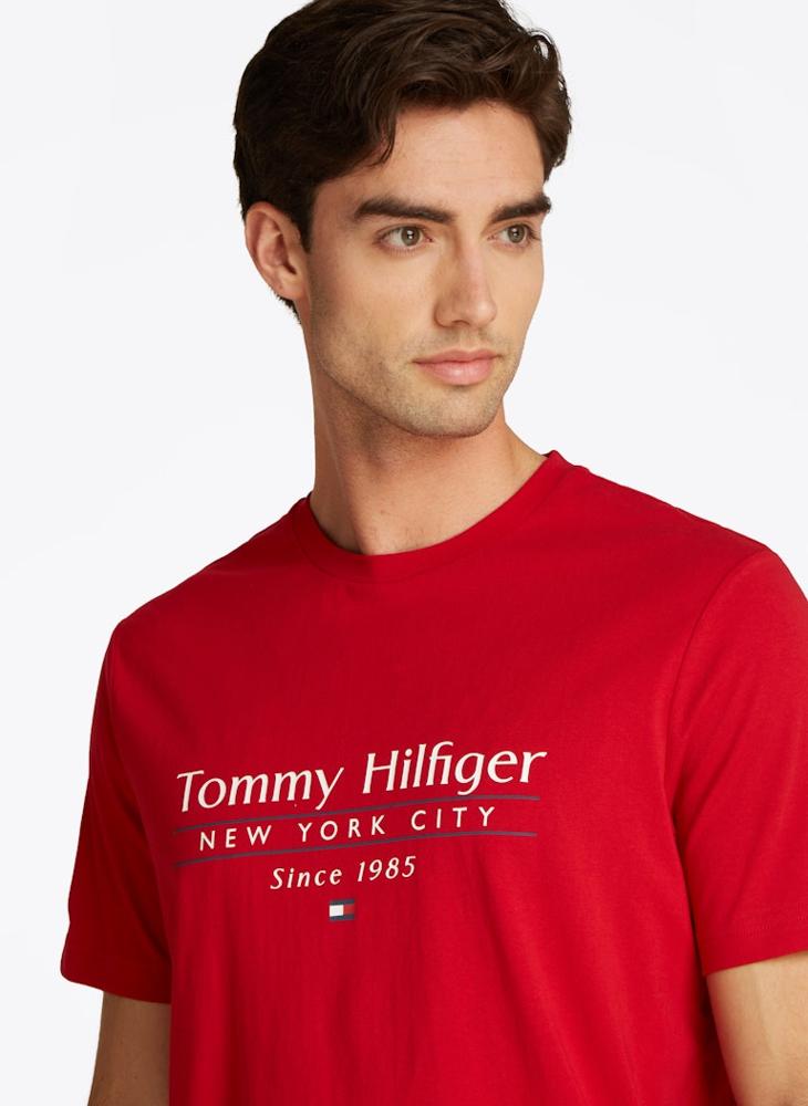 TOMMY HILFIGER Logo Crew Neck T-Shirt  - Image 3