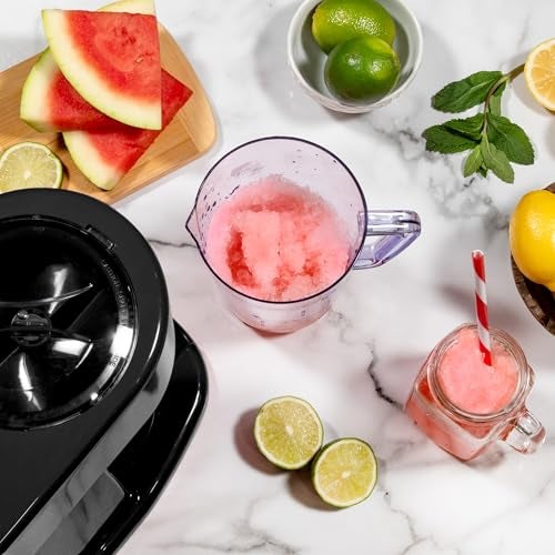 Nostalgia Retro 40-Ounce Frozen Beverage Station - Slushie Machine and Ice Shaver with Automatic Mixing for Soda, Cocktails and Margaritas - Easy & Safe Use - Black - Image 5