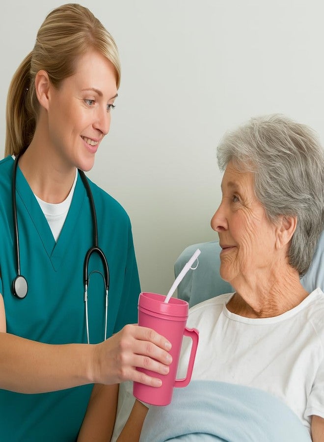 Vakly Insulated Hospital Carafe - 34 oz - Hot and Cold - With Flexible Straw and Pouring/Sipping Spout (1) - Image 2