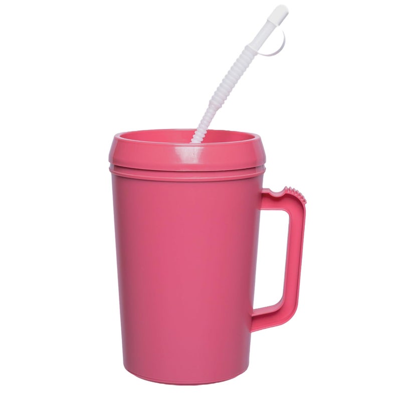 Vakly Insulated Hospital Carafe - 34 oz - Hot and Cold - With Flexible Straw and Pouring/Sipping Spout (1) - Image 1