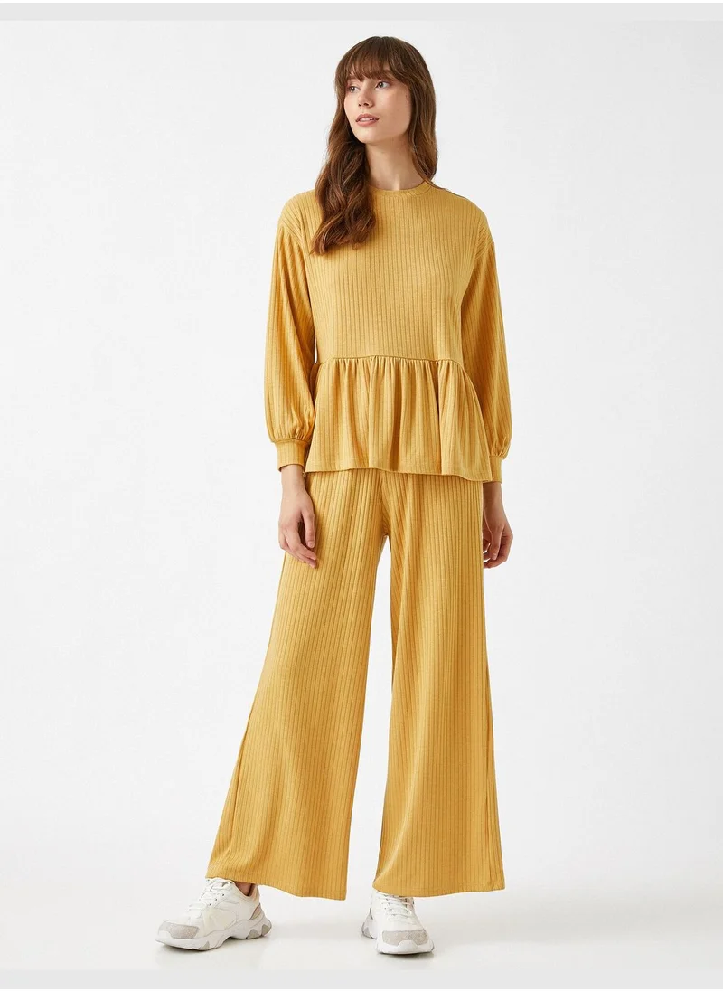 كوتون Wide Leg Trousers