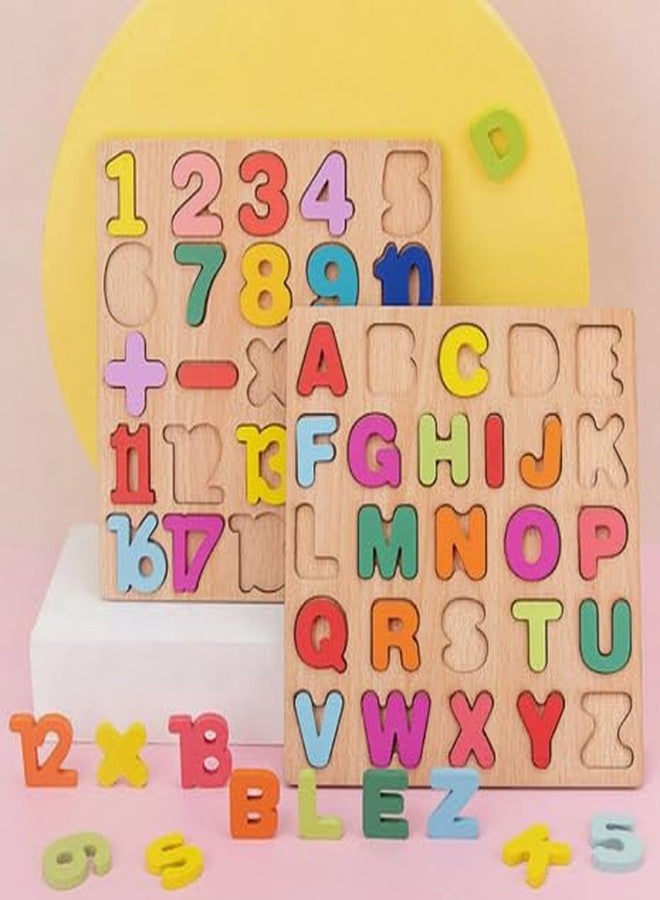 لعبة تعليمية خشبية من Yippee Toys™ لتعليم الحروف والأرقام والأشكال للأطفال | ألعاب مونتيسوري للأطفال الصغار | الحروف والأرقام والأشكال - Image 4