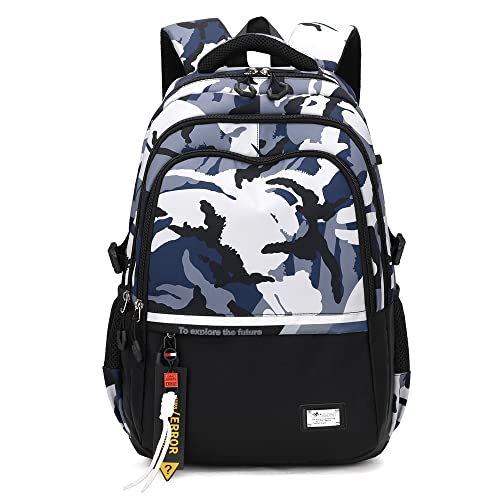 Armbq Camouflage Kids School Backpack for Boys Camo Casual Bookbags Elementary Middle School Bag Teens Travel Backpack - Image 1